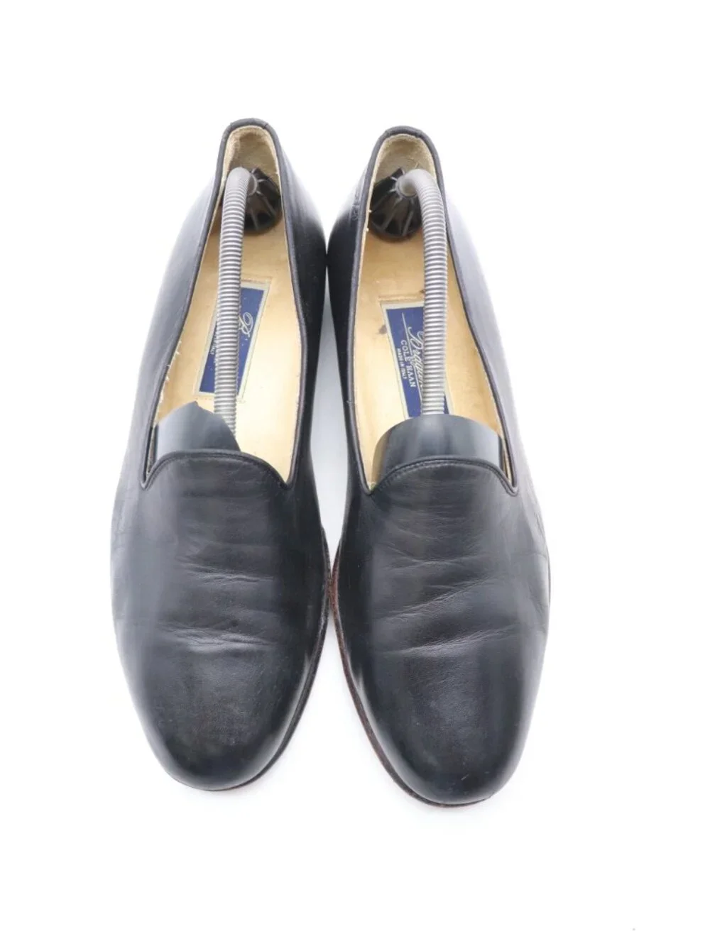 Bragano by Cole Haan Venetian Loafers Men's 10.5 Black Leather Made in Italy